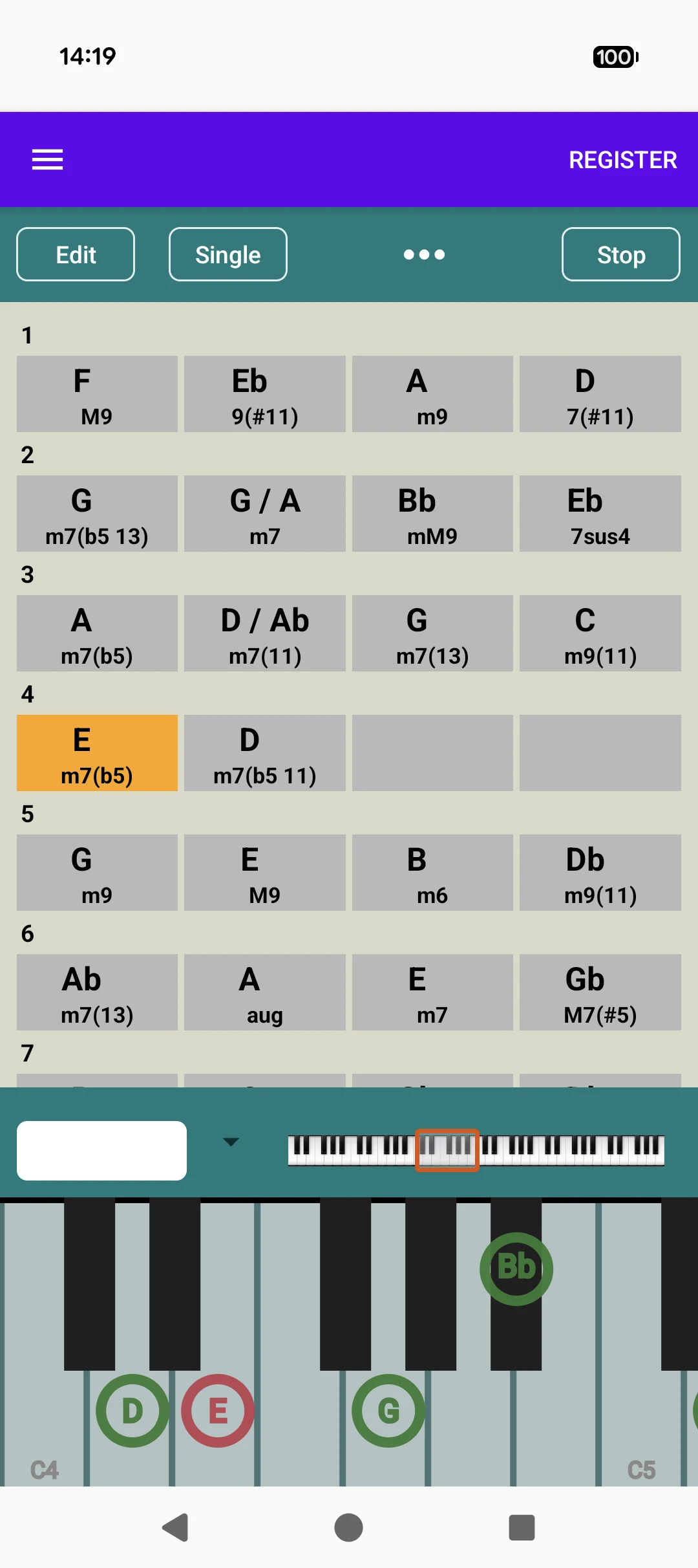 Piano Chords Master screenshot