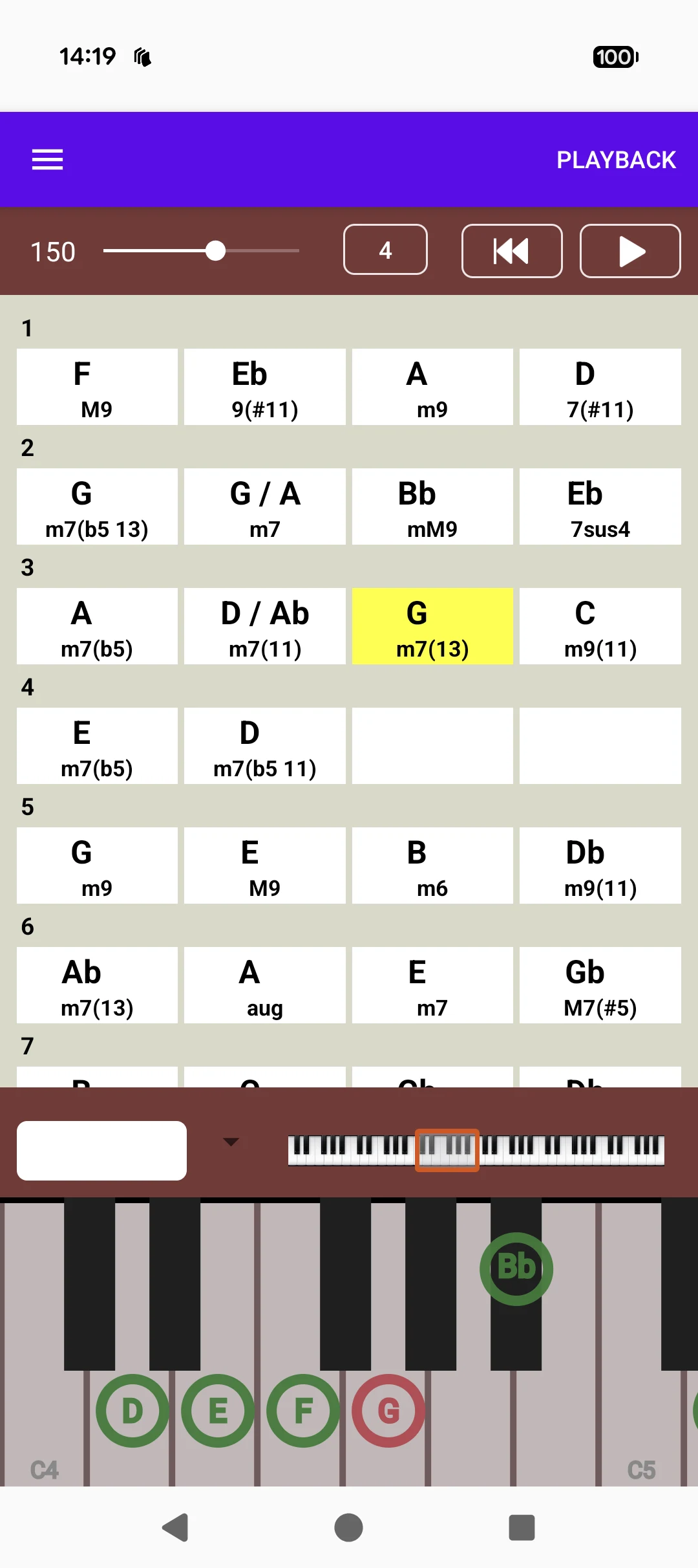 Piano Chords Master screenshot